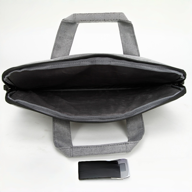 Stylish Canvas Laptop Briefcase - Image 6